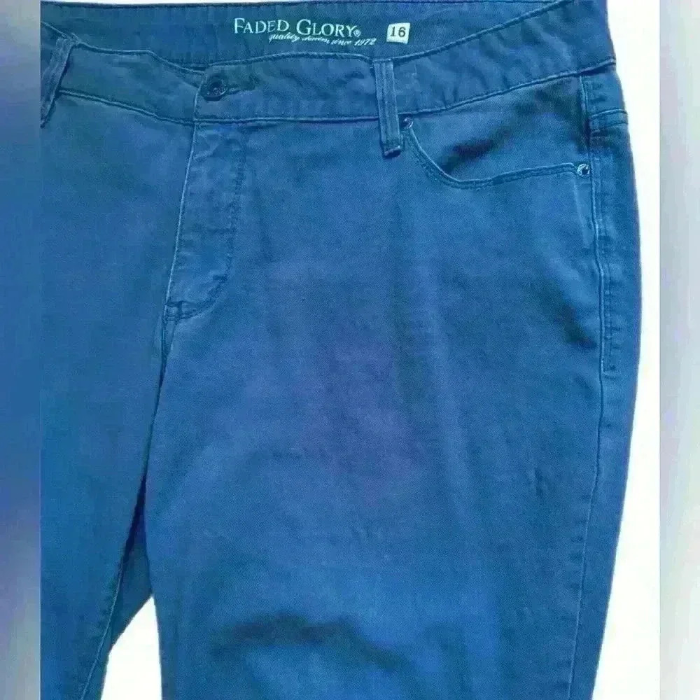 Faded glory blue pants, size 16W - Picture 2 of 5